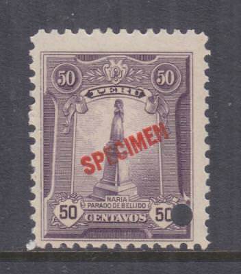 Stamps-Peru 1918 1 Peso Abn Co Specimen Sg:415 Variété Neuf sans Charnière 