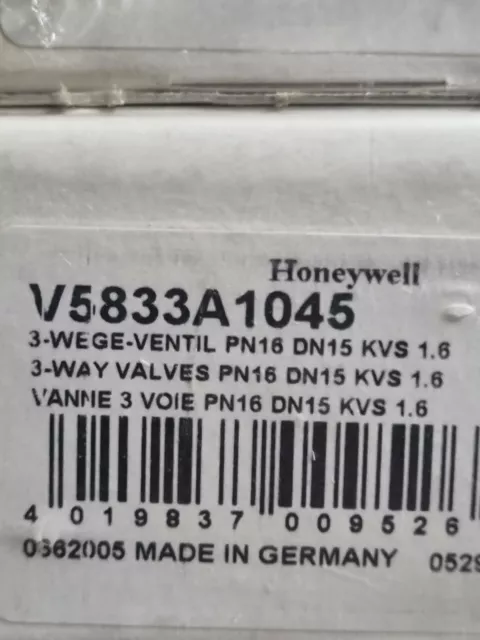 Honeywell V5833A1045 Valvola 3 Vie