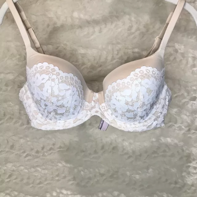 Victoria’s Secret Body By Victoria Lined Perfect Coverage Bra 38B Pink  Shimmer 
