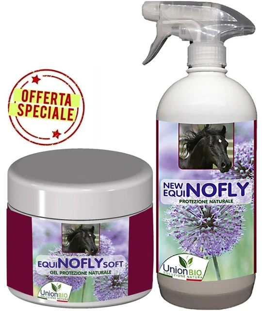 SET NEW EQUI NO FLY PER INSETTI: 1 spray per il corpo 1 l + 1 gel parti delicate