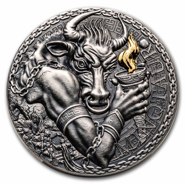 2023 Republic of Cameroon 1 oz Silver Greek Mythology; Minotaur - SKU#278577