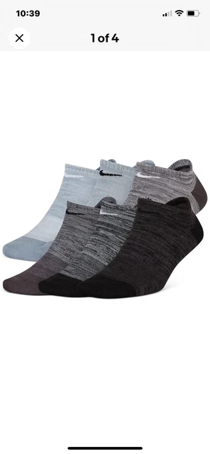 NIKE Everyday Lightweight No Show Socks 6 Packs Women 6-10/Men 6-8 New
