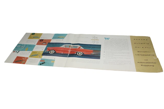 Simol Rekord OPEL REKORD OLYMPIA - Automatik - Prospekt 04/1959 EUR 12,00 - PicClick DE