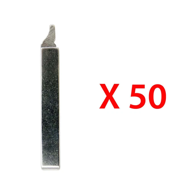 Uncut Remote Flip Key Blade Insert Key Replacement for Chevrolet Cruze (50 Pack)