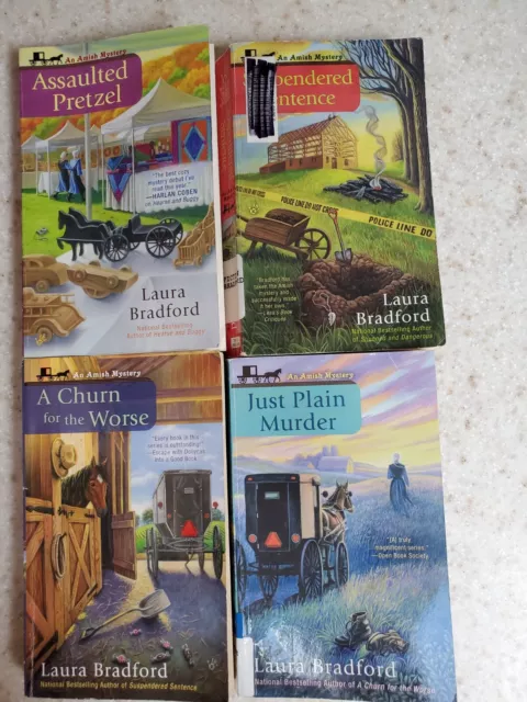 Laura Bradford Amish Mystery Series (Lot/4)  PB, Free Shipping