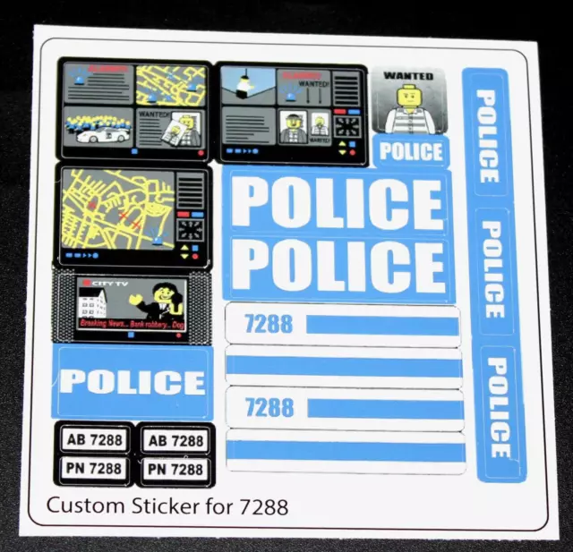 Custom Aufkleber für 7288 Replacement Sticker Sheet for 7288 Precut