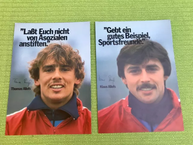 Fortuna Düsseldorf Plakate UnikateAllofs Brüder Ende der 70er Jahre