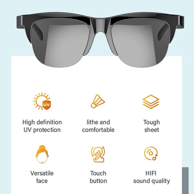 Wireless Dual Speaker Sunglasses F06 Smart Glasses for Hands free Calling