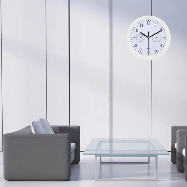 Reloj de silencio higrómetro con grandes relojes de pared alrededor de los relojes para hombre