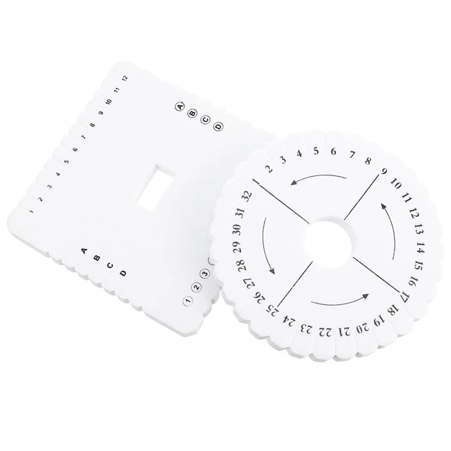 2pcs Weben Bord Webstuhl Webstuhl Flechten Flechtscheiben-Kit Quadrat Flechtsche