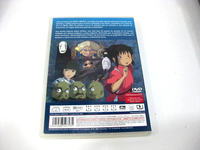 SPIRITED AWAY (WILL Make You Dream) DVD Animation £26.15 - PicClick UK