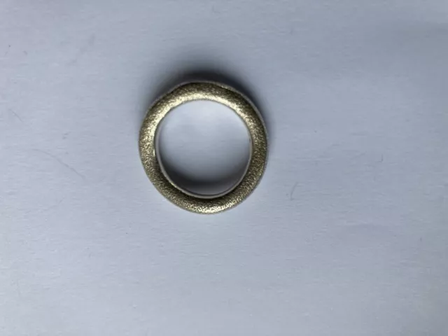 Artisan textured hammered sterling silver organic Ring stacking N 2