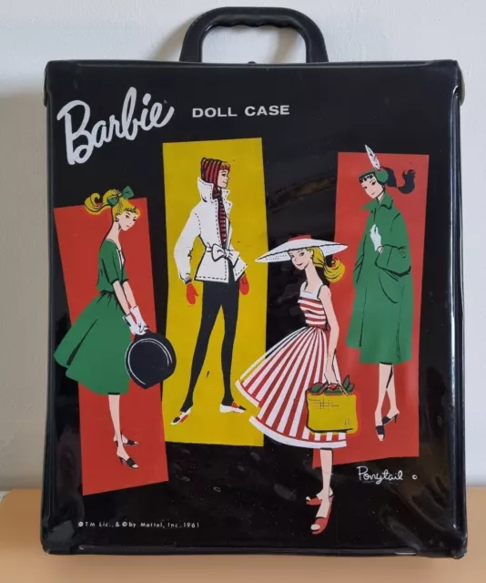 Vintage Barbie Doll Carry Case 1961 GOOD CONDITION  V.Early Storage Box