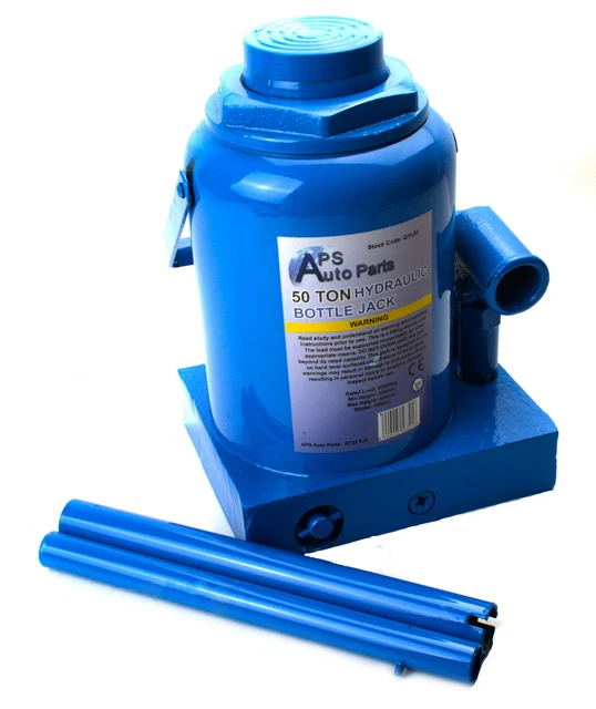 50 TON HEAVY Duty Hydraulic Bottle Jack Lifting Ram Car Van Boat Truck