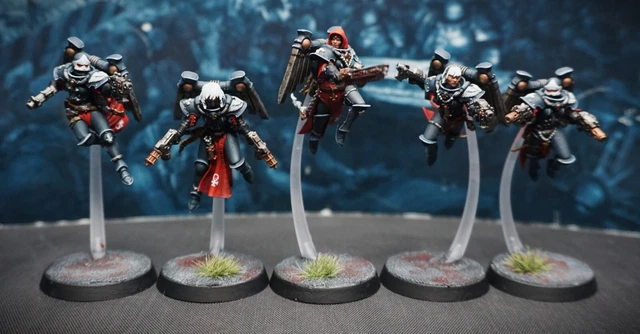 Seraphim Squad painted Warhammer 40k Adepta Sororitas Sisters of Battle #1