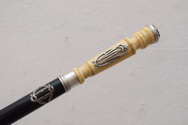 Silver Imperial Russia - Silver Walking Stick - Antique Silver 84 - Cane
