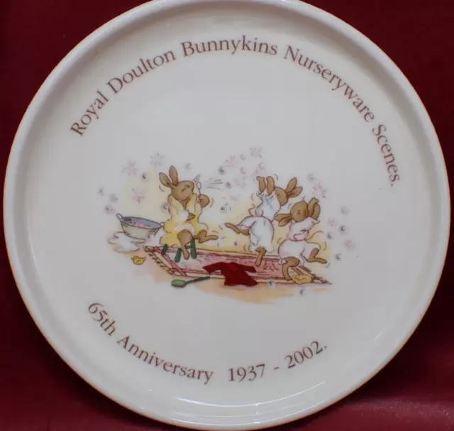 Royal Doulton Bunnykins Limited Edition Commemorative Tray Blowing Bubbles Boxed