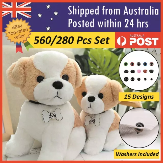 280pcs/560Pcs Plastic Safety Toy Screw Eyes Kit for Teddy Bear Doll Animal Craft