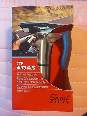 Smart Gifts Commuter Stainless Steel 12V Auto Mug 12 ounce.  No Power Cord.