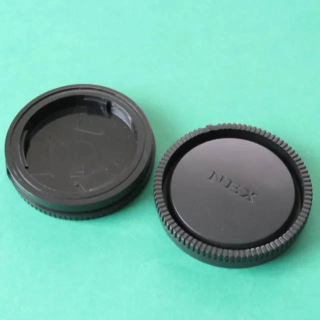 2 X Rear Lens Dust Protector Cap Cover for Sony NEX E Mount Lenses
