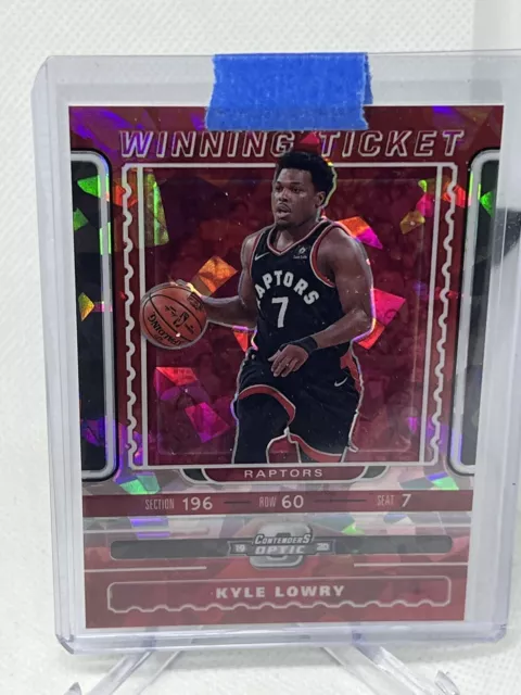 2019-20 Panini Contenders Optic Winning Tickets Red Cracked Ice Prizm Kyle Lowry