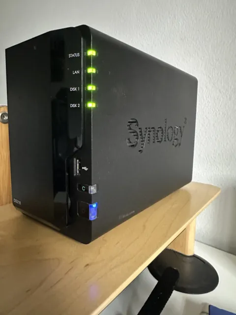 Synology DiskStation DS218 2 Bay Diskless NAS Plus 2 x 1T Seagate Ironwolf SSD