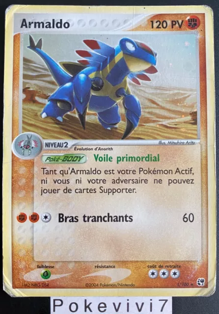 Carte Pokemon ARMALDO 1/100 Holo Bloc EX Tempête de Sable FR