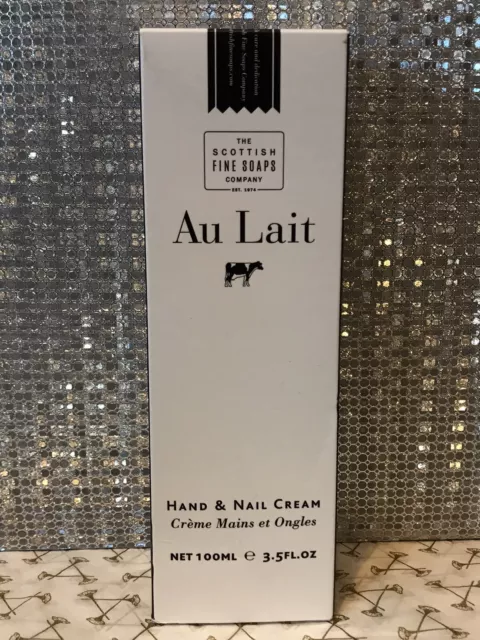 The Scottish Fine Soaps Company Au Lait Hand & Nail Cream 100ml New & Boxed