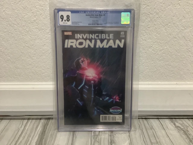 Invincible Iron Man # 9 CGC 9.8 W.P. 1st App Riri Williams Variant Cover 2