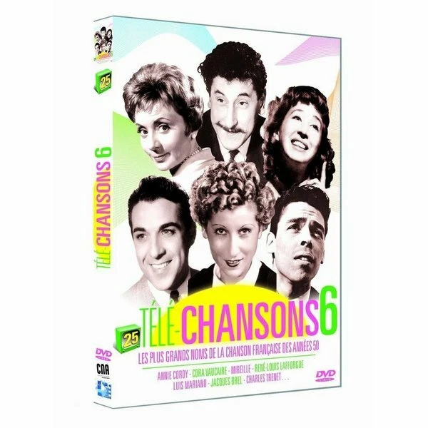 DVD - Télé-chansons 6 : les plus grands noms de la chanson française des années