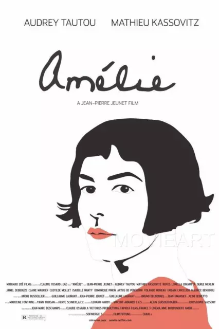 Amelie Movie Poster Film A4 A3 Art Print Cinema French