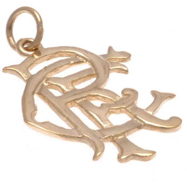 Ciondolo Oro Rangers FC 9ct Piccola Scatola Regalo Merce Ufficiale Natale Compleanno