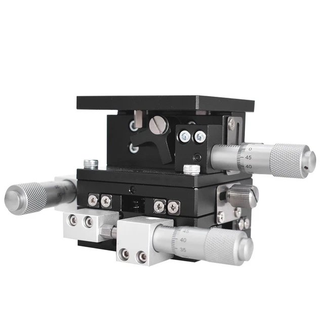 XYZ 60x60mm 3 Axis Linear Stage Trimming Platform Bearing Tuning Sliding Table