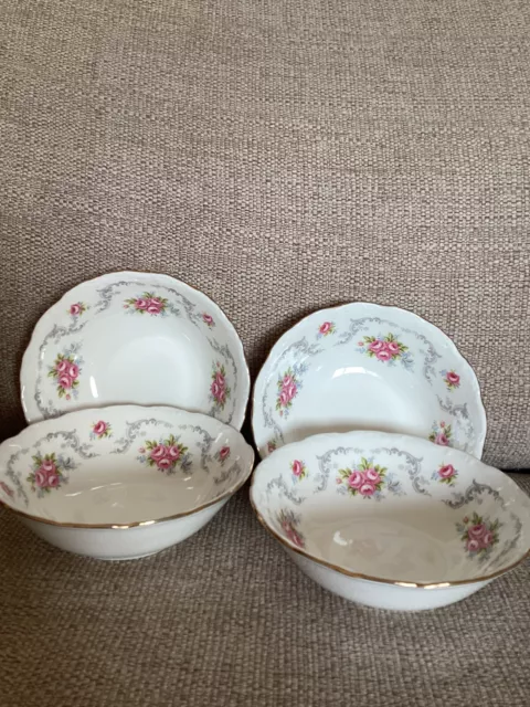 Royal Albert Tranquility cereal bowls x4 2