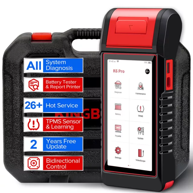 KINGBOLEN K6 PRO Elite BiDirectional OBD2 Scanner Car Diagnostic Tool  TPMS