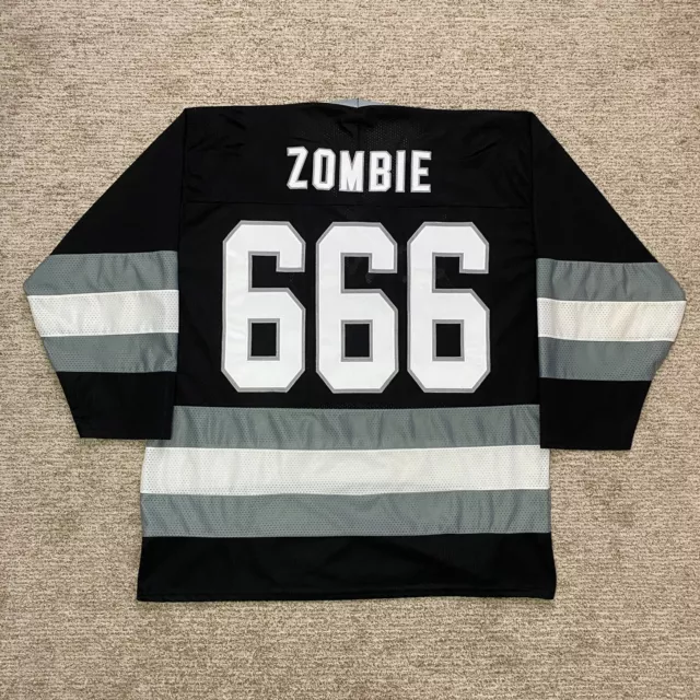 Vintage 90s White Zombie 666 Hockey Jersey GEM Large Mesh Stitched Tour Shirt XL