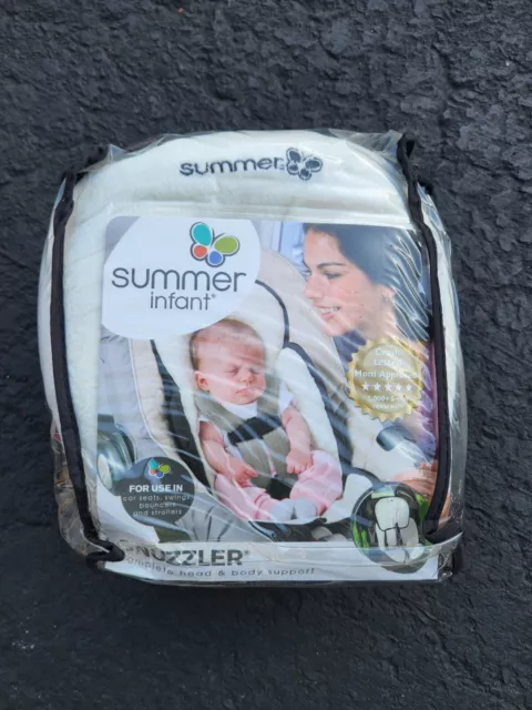 NEW Summer Infant Baby Snuzzler Velboa Insert for Car Seat Head Support Ivory