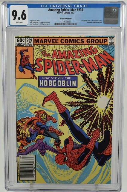 Amazing Spider-Man #239 CGC 9.6 (1983) Newsstand Hobgoblin Strikes Marvel Comics