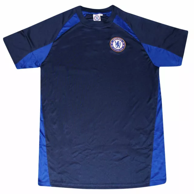 Ufficiale Chelsea FC Calcio Crest Maglia da Allenamento (Adulti TAGLIE S A 2XL)