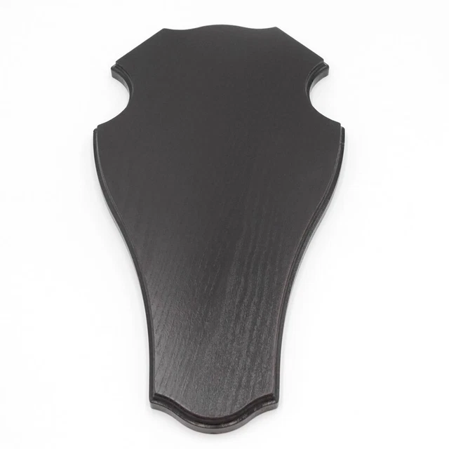 Ciervo Escudo de Trofeo Romo En Roble Oscuro Altura 43CM Hirschschild 3