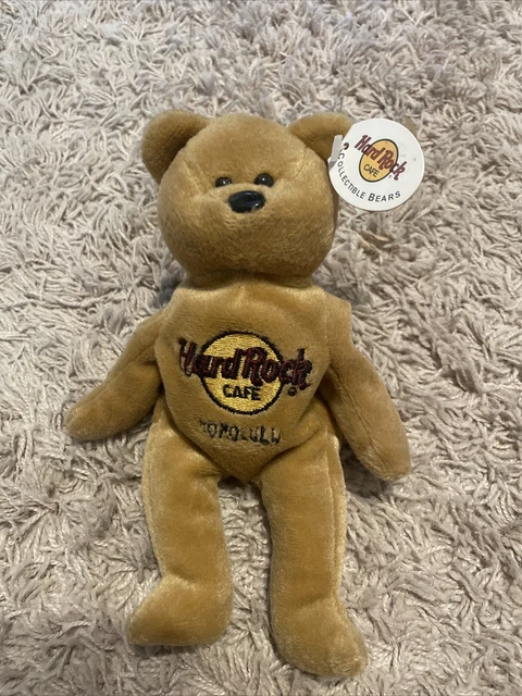 Hard Rock Cafe HONOLULU 8" Plush Collectible Bear Isaac Beara 1st in Series NWT