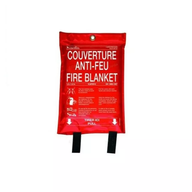 Couverture anti–feu 1.20m x 1.80m – Sachet souple