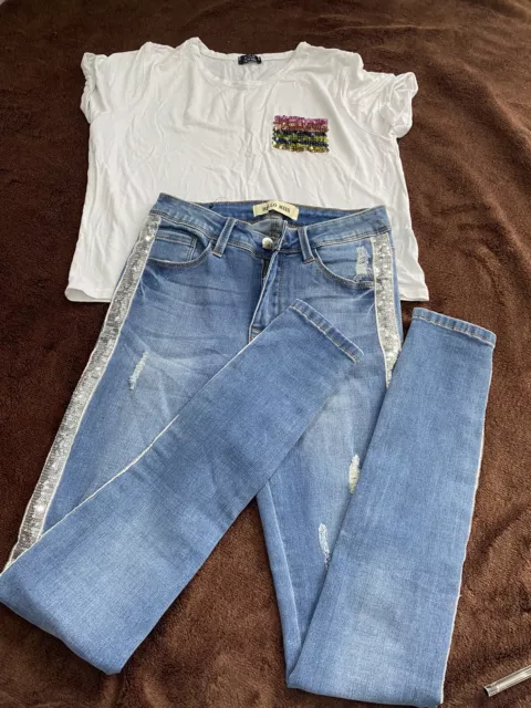 girls bundle 13-14 years including hello miss jeans
