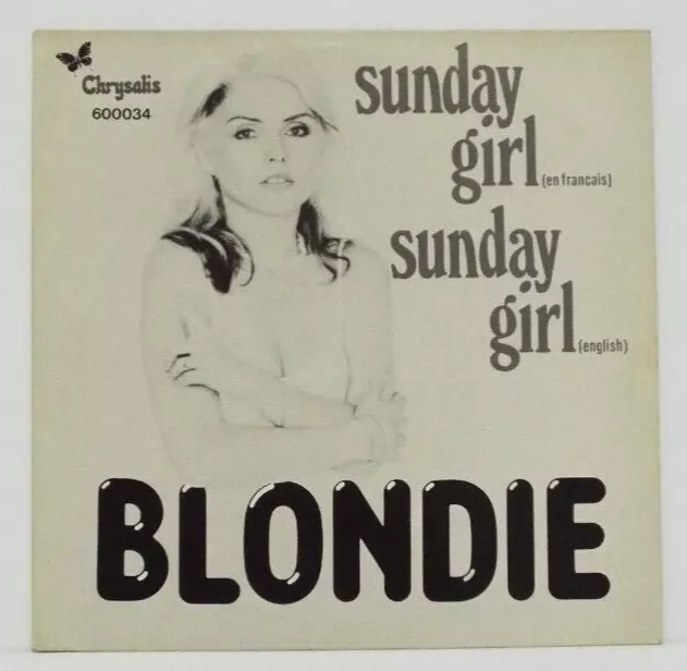 Blondie Sunday Girl 12” Single Holland Pressing - EX 2