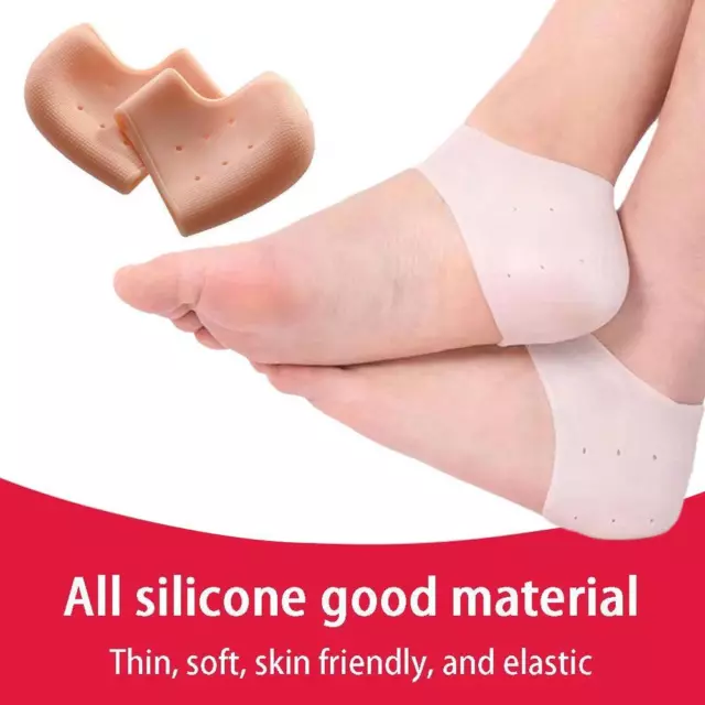 Breathable Soft Silicone Heel Protector Foot Skin Care Sleeve Relief Pain G8R8