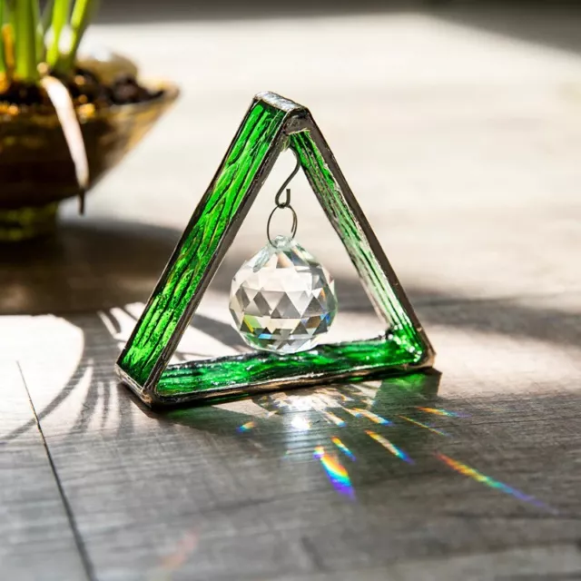 ACCHIAPPASOLE PIRAMIDE, Macchina arcobaleno triangolare, prisma sfera di  cristallo