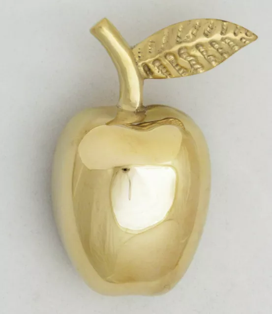 Solid Brass Apple Door Knocker - antique rapper decorative fruit door knockers