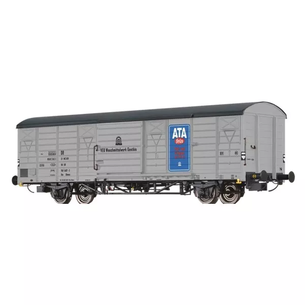 Brawa 49928 H0 Gedeckter Güterwagen Glmms, DR, Ep.IV 'ATA' H0 + Neu