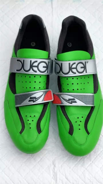 Vintage Duegi Size 45 Cycle Shoes Green Unboxed