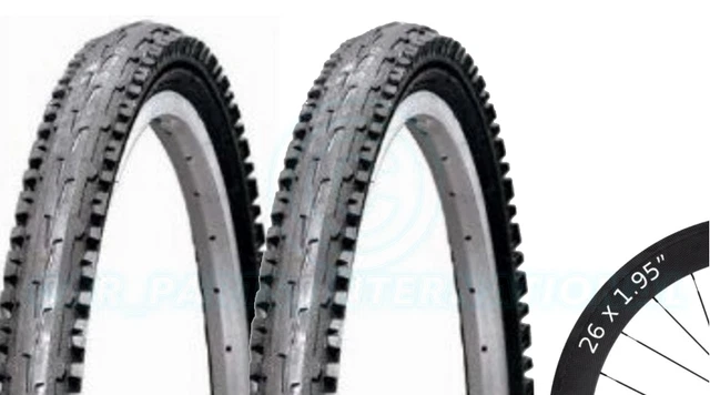 2 Pneus + Chambres 16 X 1.75 (44-305) Deestone – Vélo Enfant VTT 16 Pouces Avec Valve Schrader